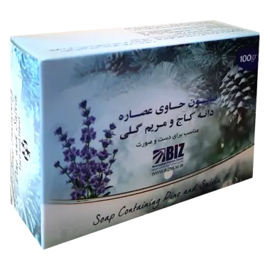 پک ۳ عددی صابون دست و صورت دانه کاج و مریم گلی